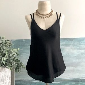 RACHEL ROY satin multi strap top